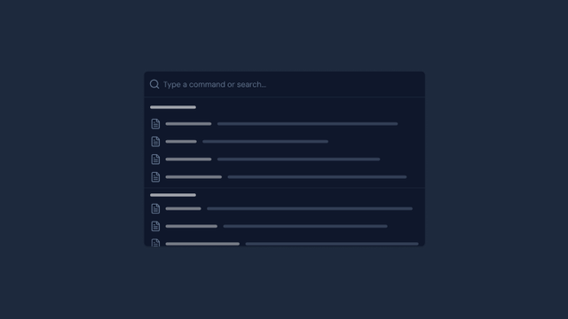 CommandPalette preview